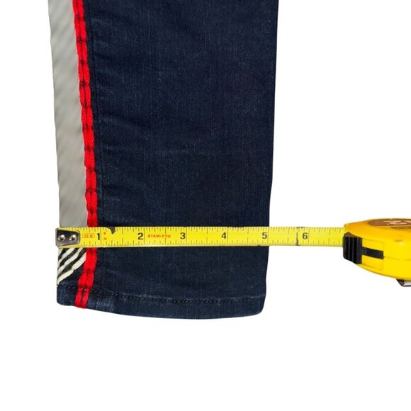 Rag & Bone Raja Midnight Womens Sz 27 Jeans Skinny Denim Boho Tribal Embroidered - Picture 5 of 9